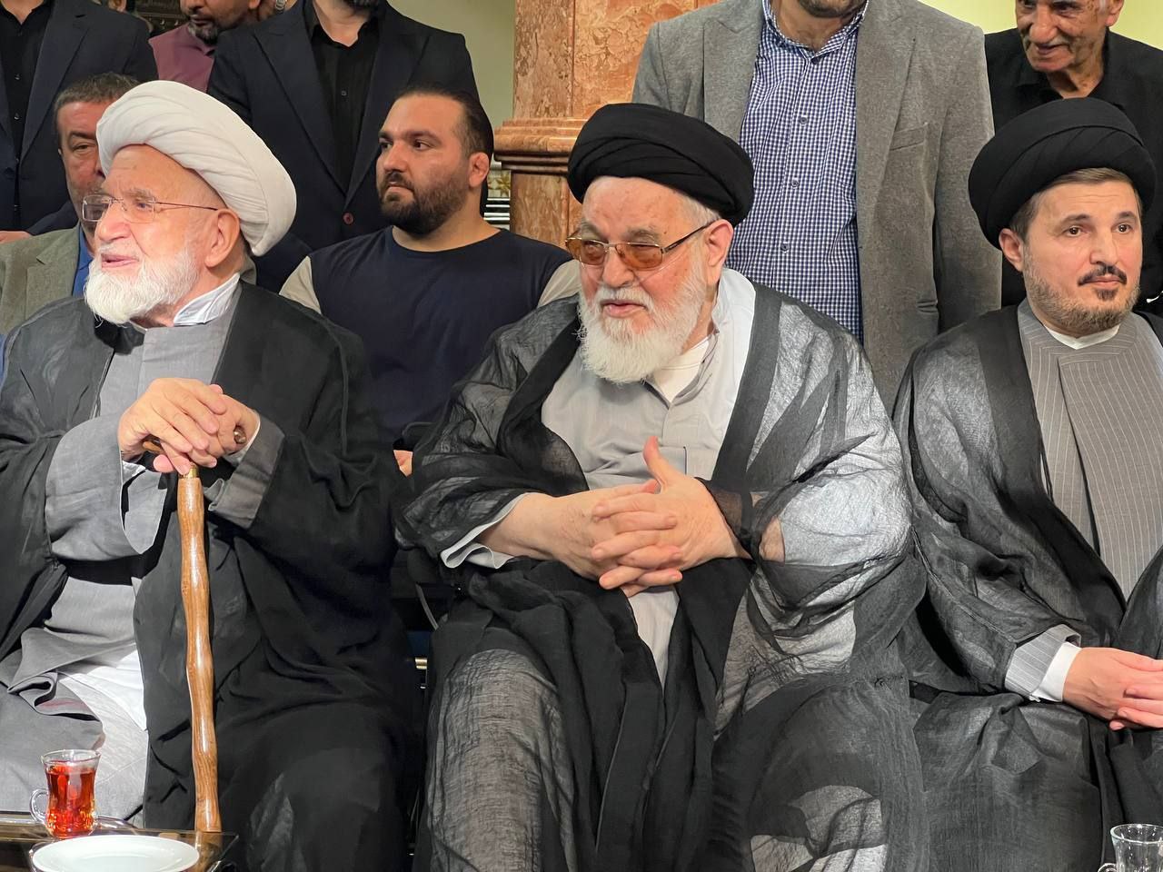 حضور خاتمی و کروبی مراسم ختم محمدعلی جماعتی