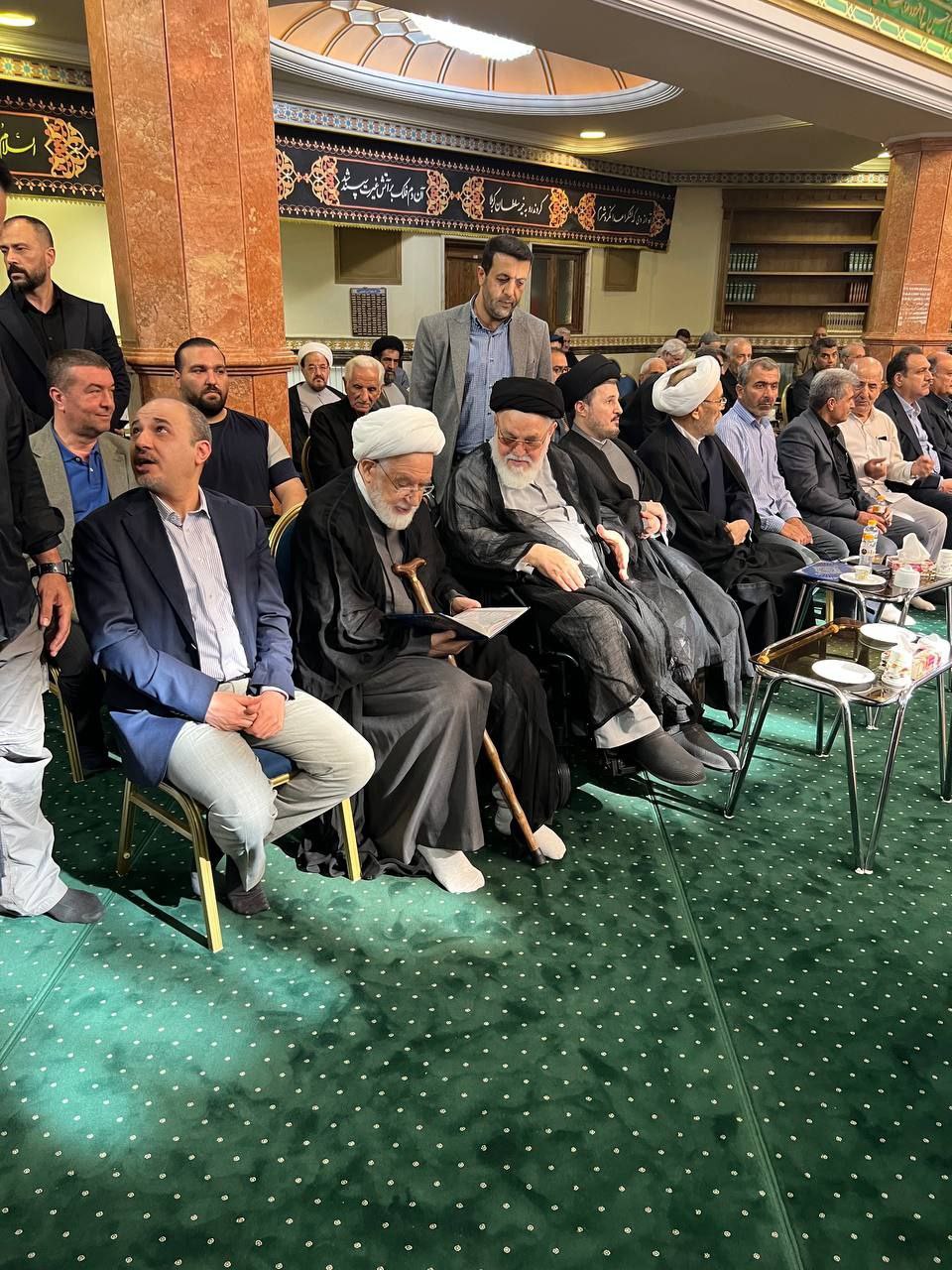 حضور خاتمی و کروبی مراسم ختم محمدعلی جماعتی
