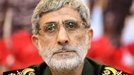  تصاویری از حضور فرمانده سپاه قدس با لباس نظامی در مراسم تشییع پیکر سردار نیلفروشان