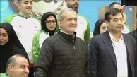 عکس | قاب یادگاری قهرمانان المپیکی با رییس‌جمهور و وزیر ورزش و جوانان