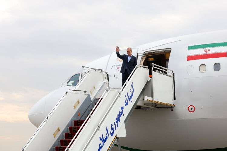 پزشکیان تهران را به مقصد قزاقستان ترک کرد