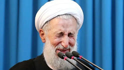 ویدئو| گریه‌های کاظم صدیقی برای فرزندش در مراسم تشییع