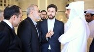 دیدار علی لاریجانی و وزیر خارجه قطر