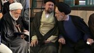 حضور خاتمی و کروبی در یک مراسم ختم
